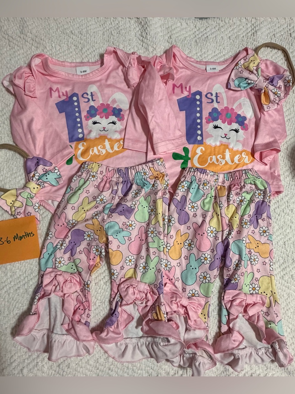 3-6 months twin girl lot!